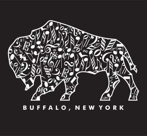 Buffalo Musical Symbols Tee Shirt