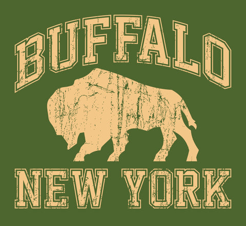 Buffalo NY - Olive - Tee Shirt, Long Sleeve Tee Shirt, Crew Neck and Hoodie Sweat Shirt
