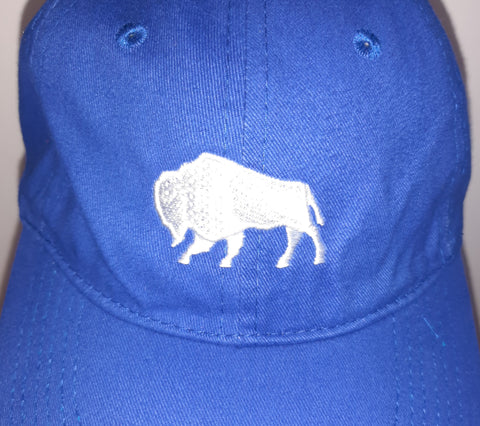 Royal Blue Baseball Cap - w/White Logo