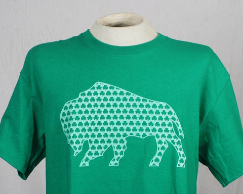 Irish Buffalo - Green - Tee Shirt, Long Sleeve Tee Shirt, Crew Neck and Hoodie Sweat Shirt